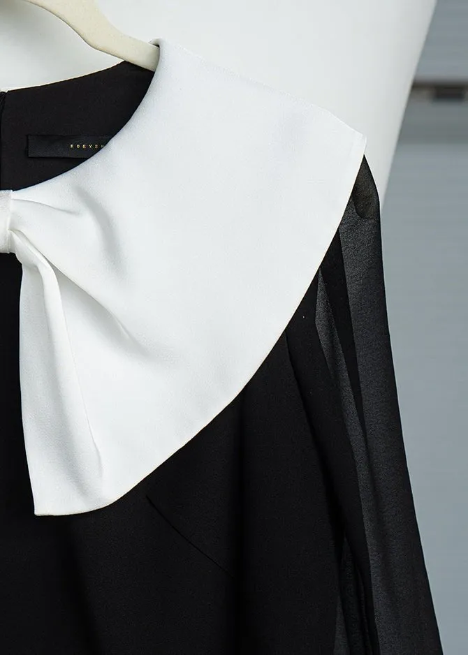 3/4 SLEEVE FISHTAIL DRESS