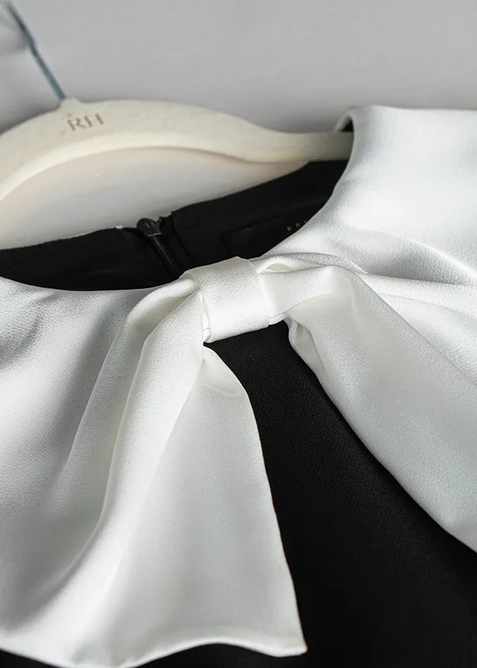 3/4 SLEEVE FISHTAIL DRESS