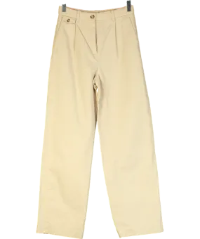 & Other Stories Beige Straight Tailored Trousers W32