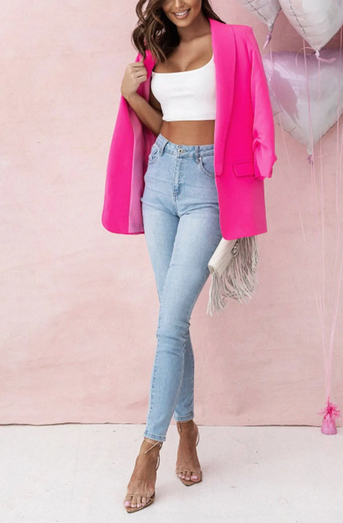 Barbie Blazer Oversized Jacket (Curvy Available)