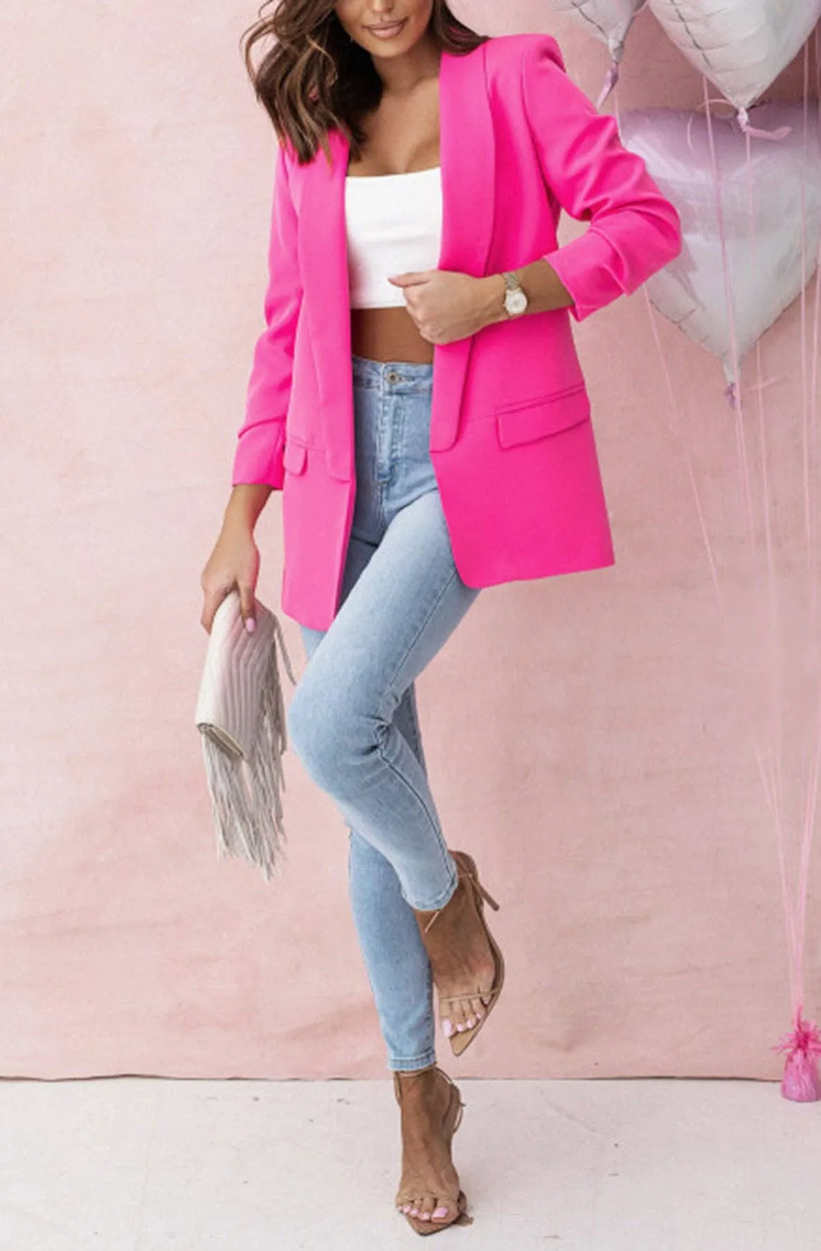 Barbie Blazer Oversized Jacket (Curvy Available)