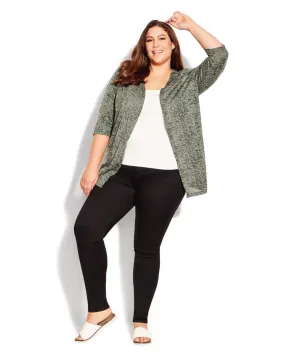 Blair Burnout Cardigan | Avocado