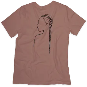 Braid T-shirt - Celebrating Natural Hair, Soft Cotton, Unisex Fit