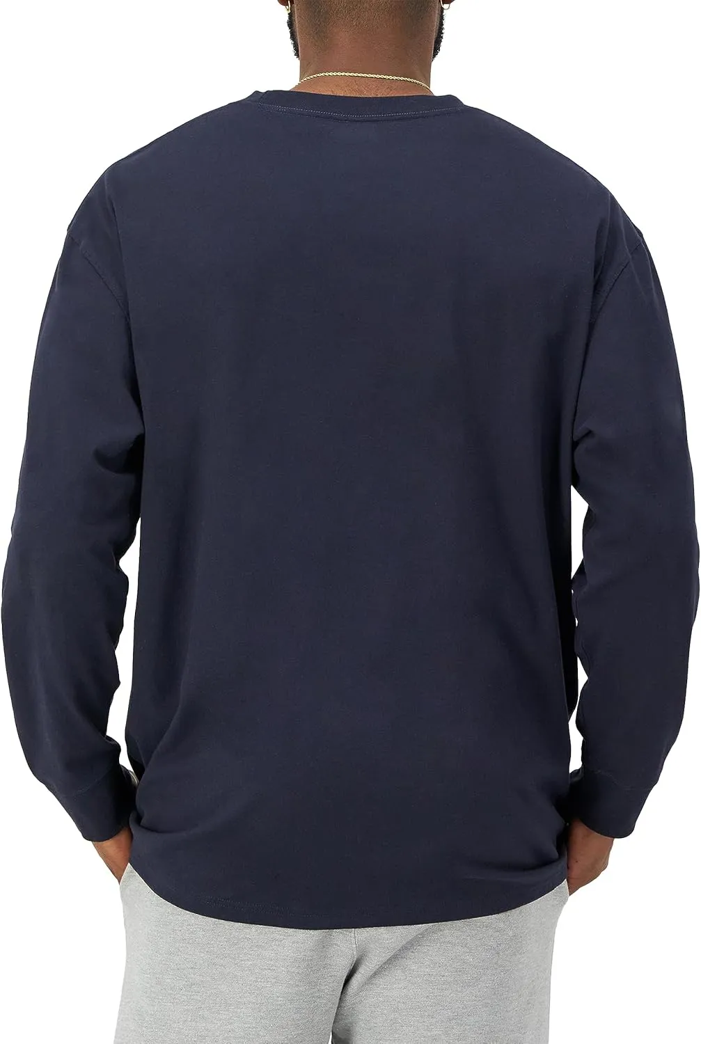 Champion Men's Classic Long Sleeve Soft, Comfortable T-Shirt (Regular or Big & Tall)