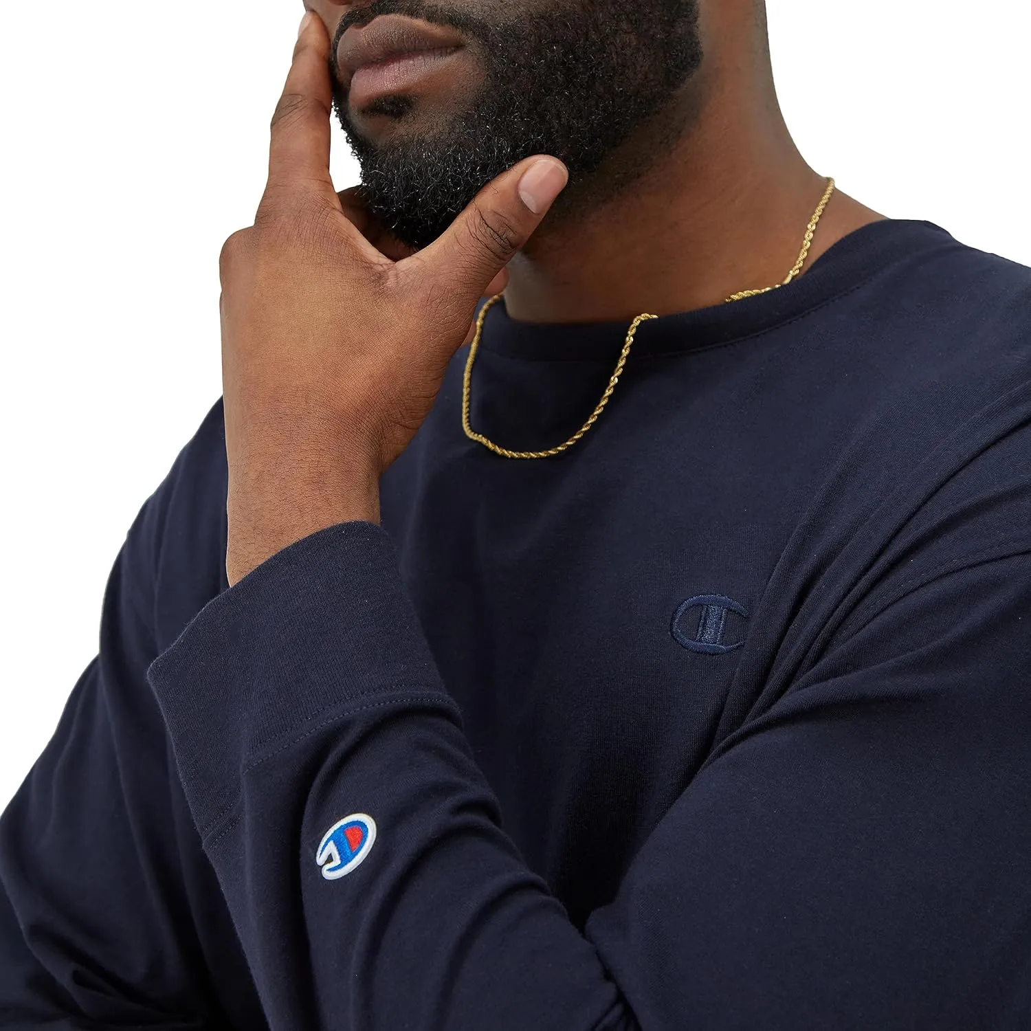 Champion Men's Classic Long Sleeve Soft, Comfortable T-Shirt (Regular or Big & Tall)