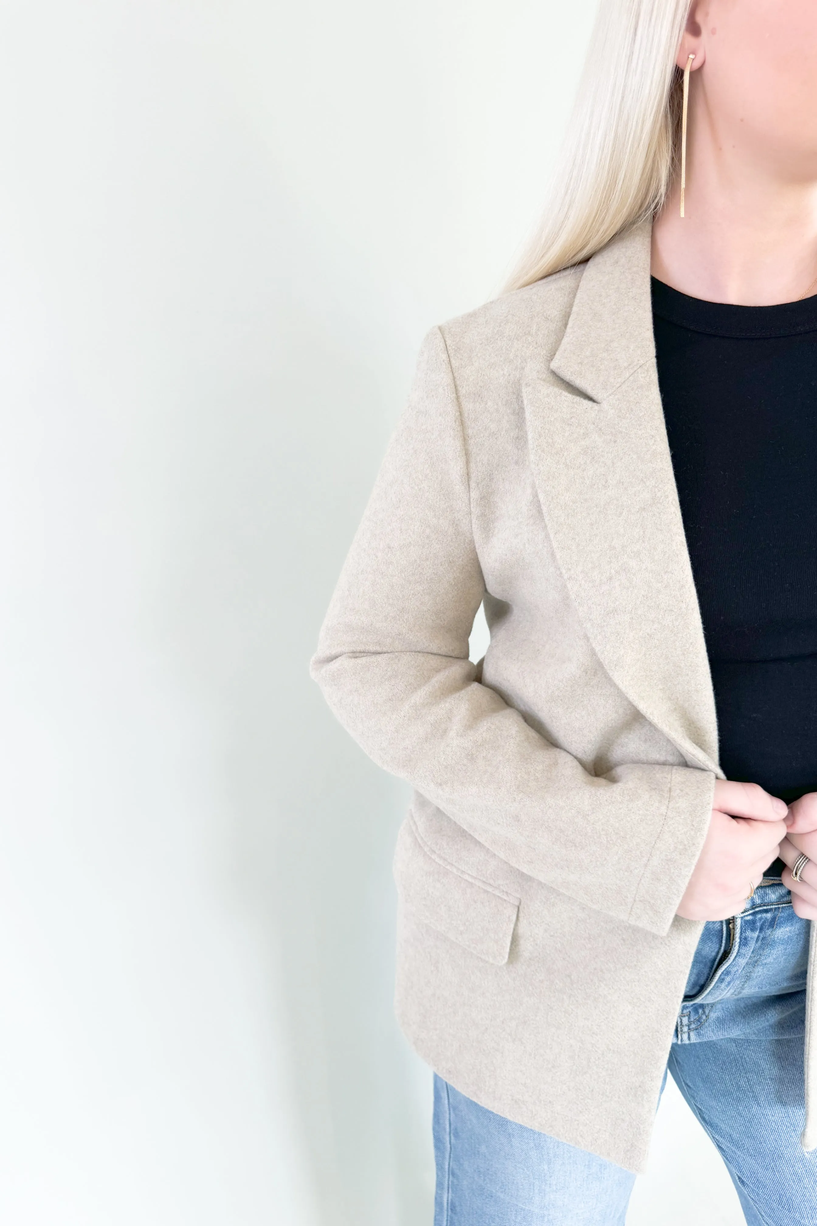 Clark Textured Oatmeal Blazer
