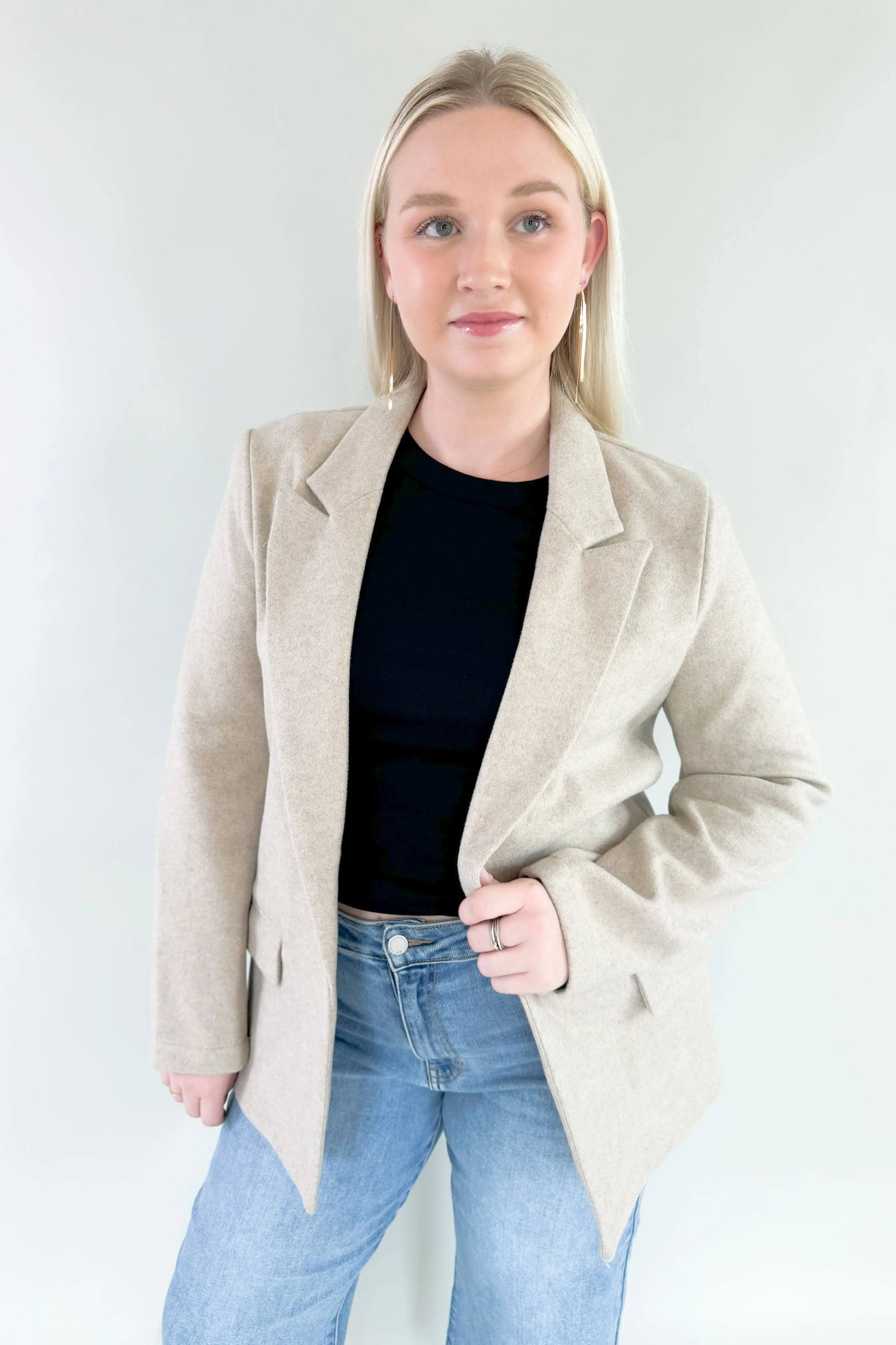 Clark Textured Oatmeal Blazer