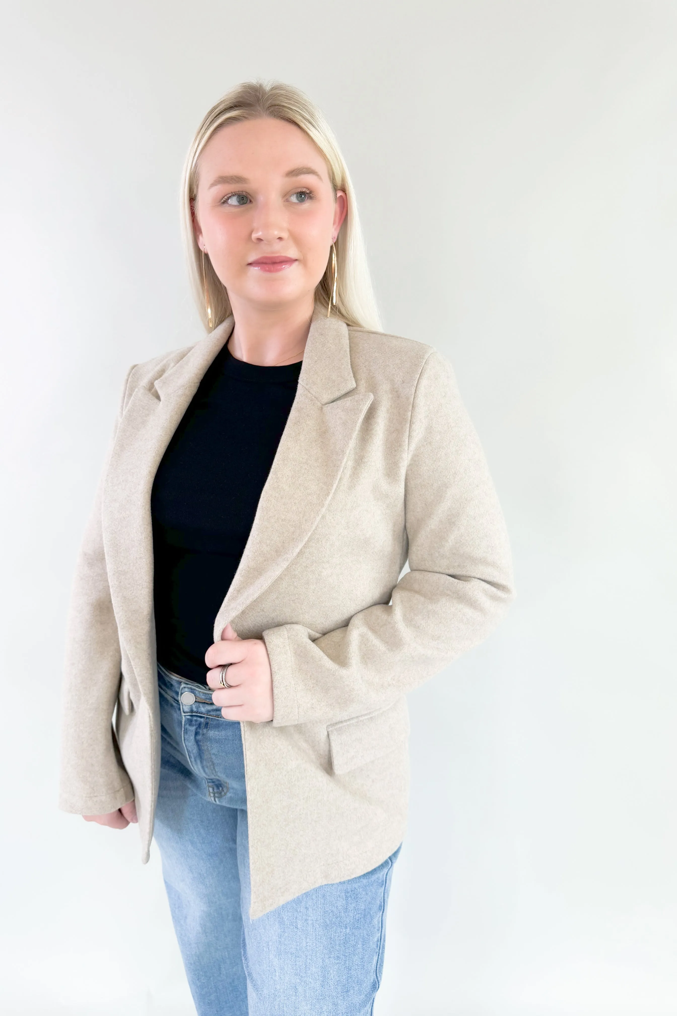 Clark Textured Oatmeal Blazer