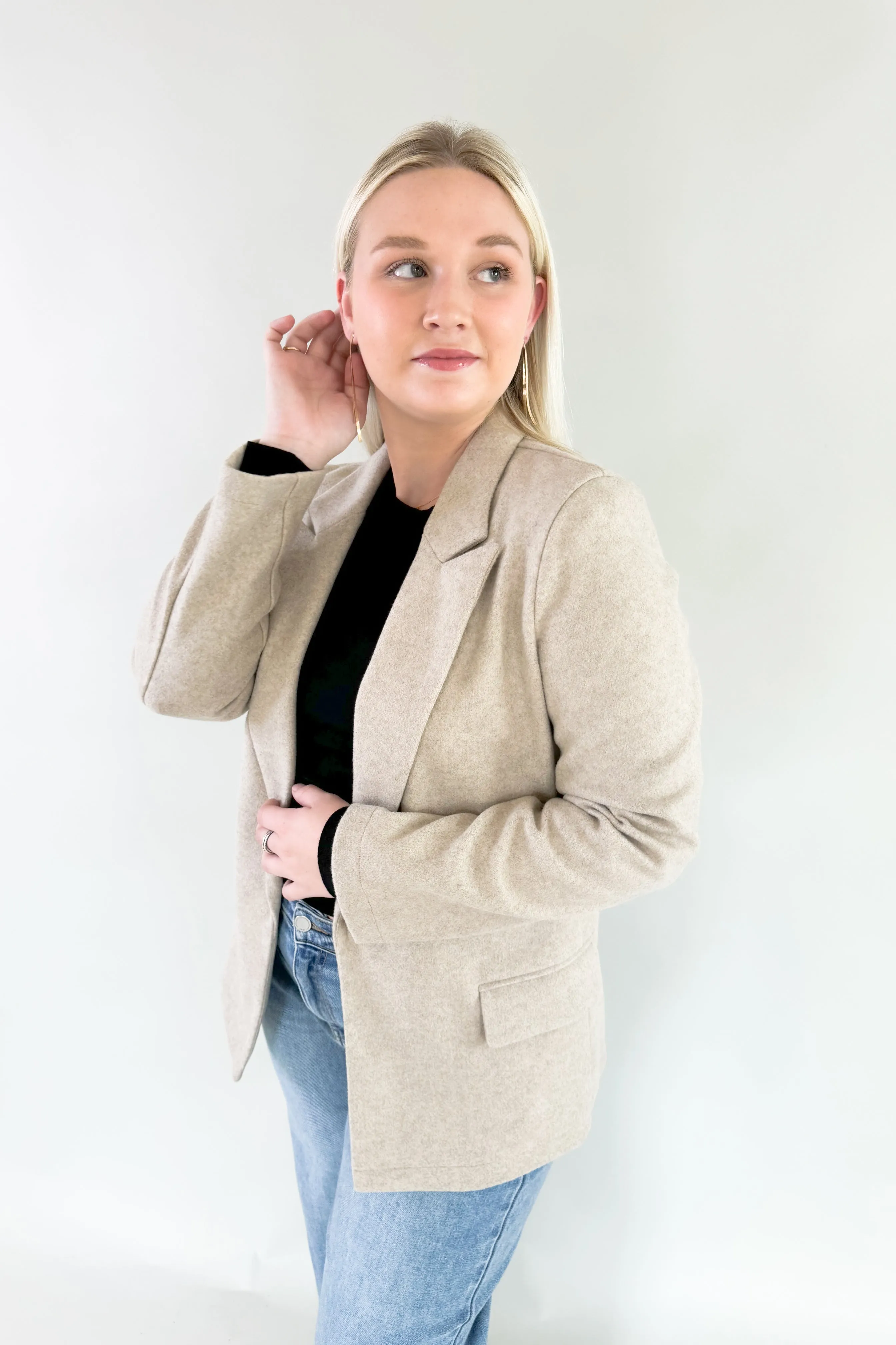 Clark Textured Oatmeal Blazer