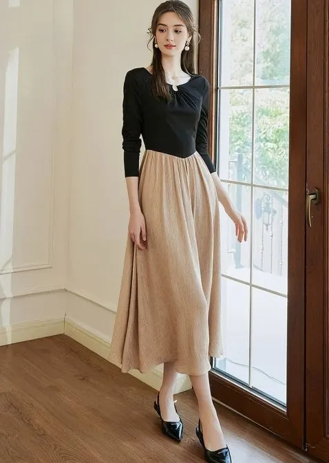 COLOR BLOCKING DRESS
