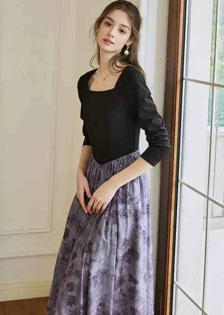 COLOR BLOCKING DRESS
