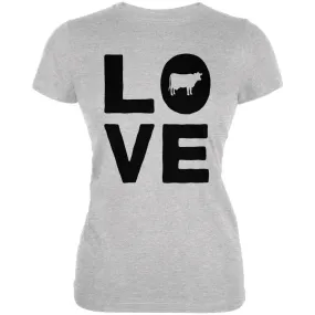 Cow Love Juniors Soft T Shirt
