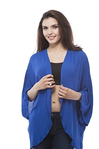 crinkled gauze open front cardigan kimono