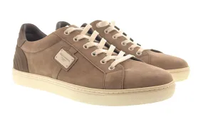 Dolce & Gabbana White Graffiti Logo Leather Sneakers-EU35.5