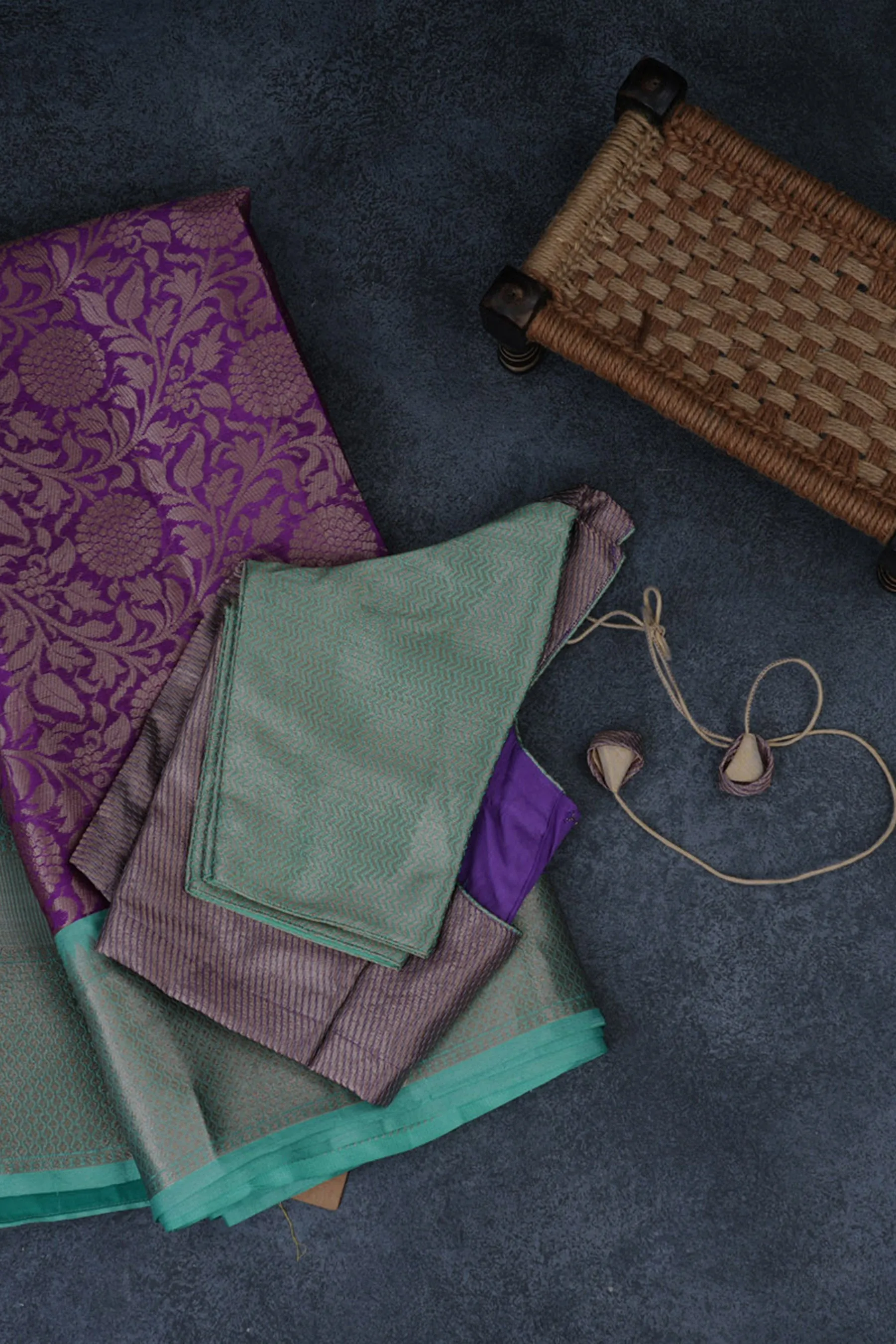 Elegant Banarasi Tissue Saree with Chic Jacquard Blouse