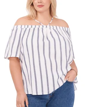 Emilia Striped Linen Blouse | ULTA WHITE