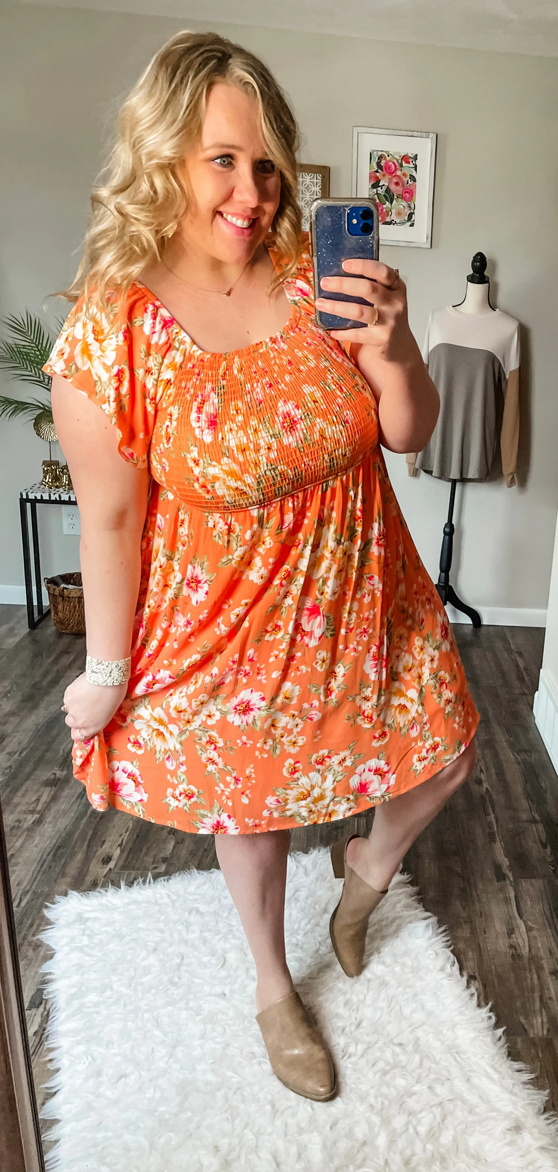 Floral print sundress
