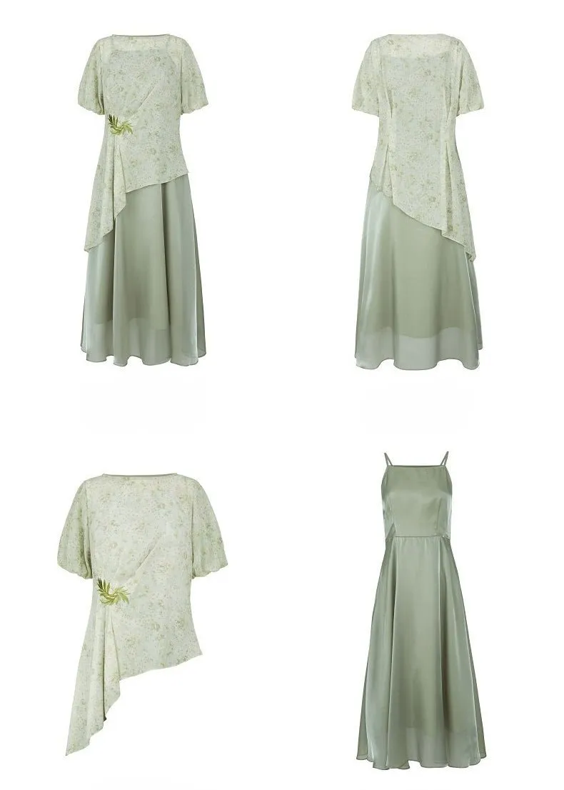 FLORAL PUFF SLEEVE DRESS SET