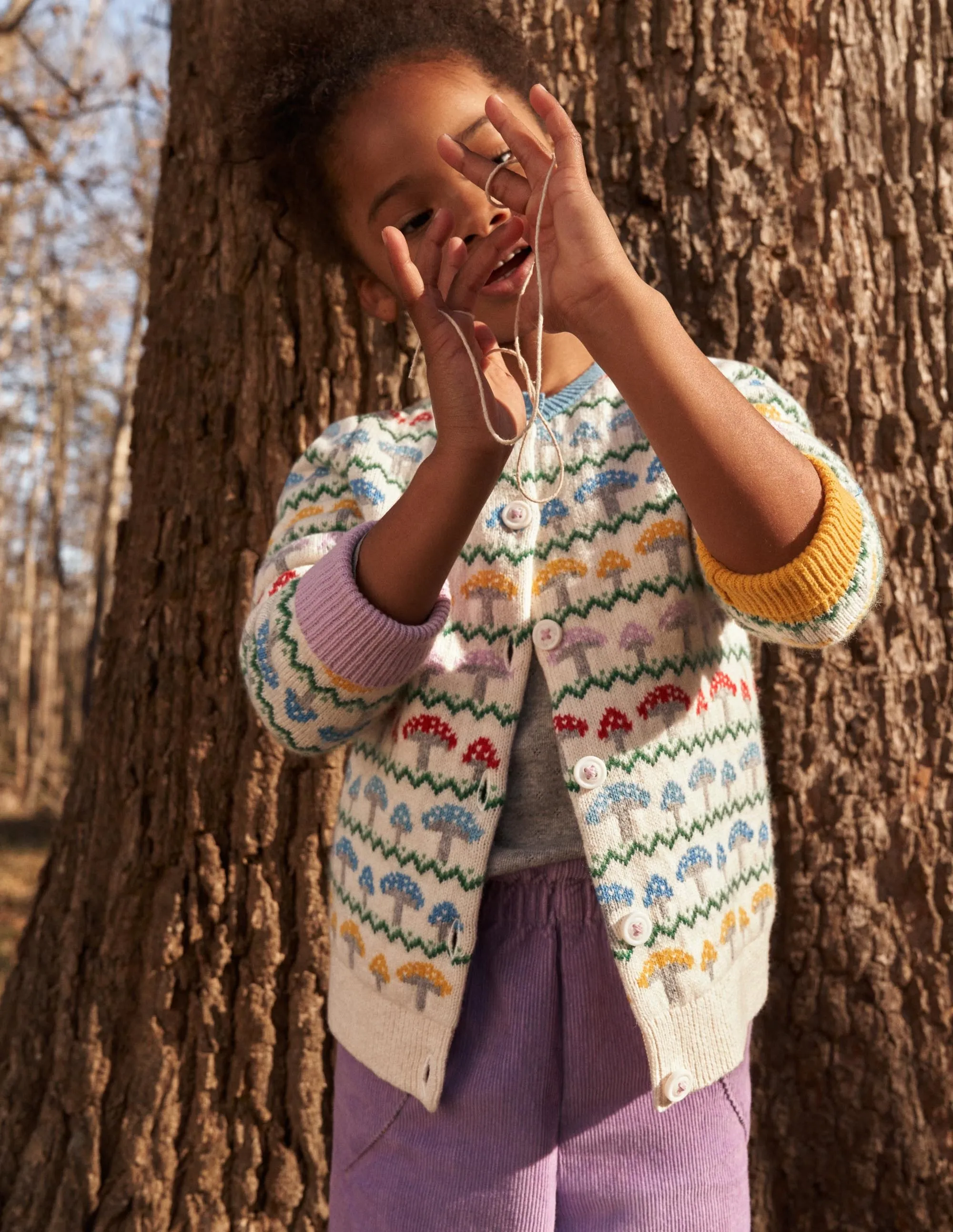 Fun Fair Isle Cardigan-Toadstool Fair Isle