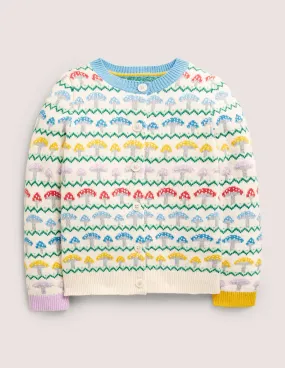 Fun Fair Isle Cardigan-Toadstool Fair Isle