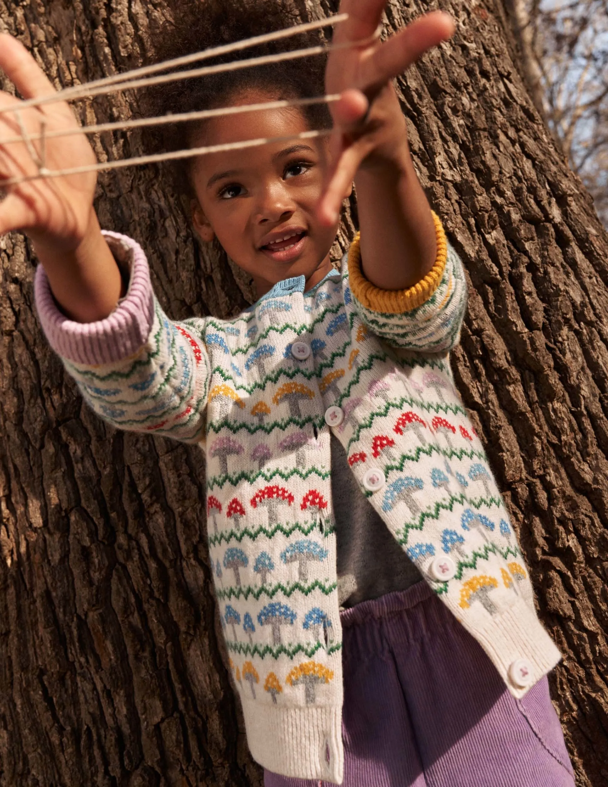 Fun Fair Isle Cardigan-Toadstool Fair Isle