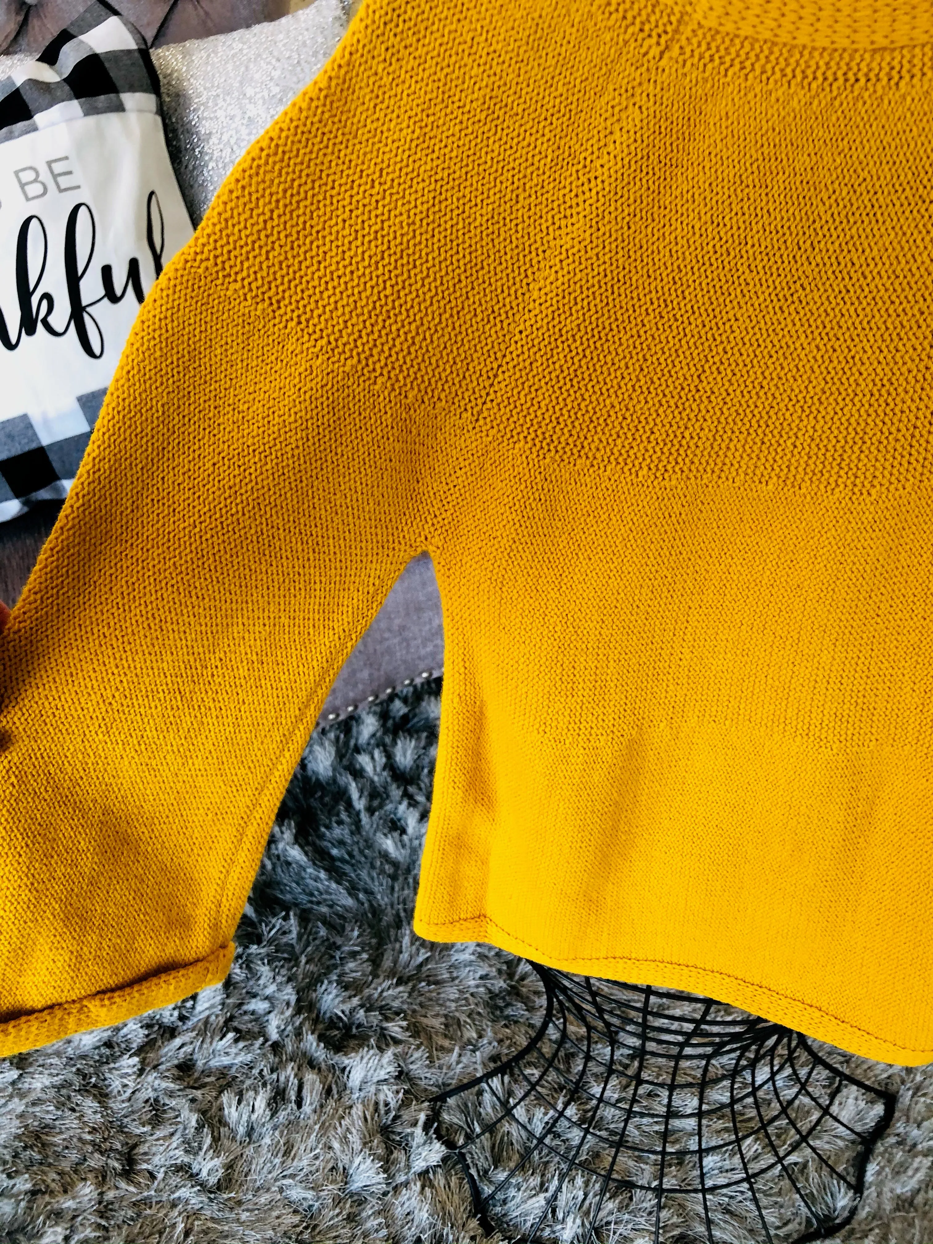 Girl’s Mustard Yellow Cardigan/Sweater