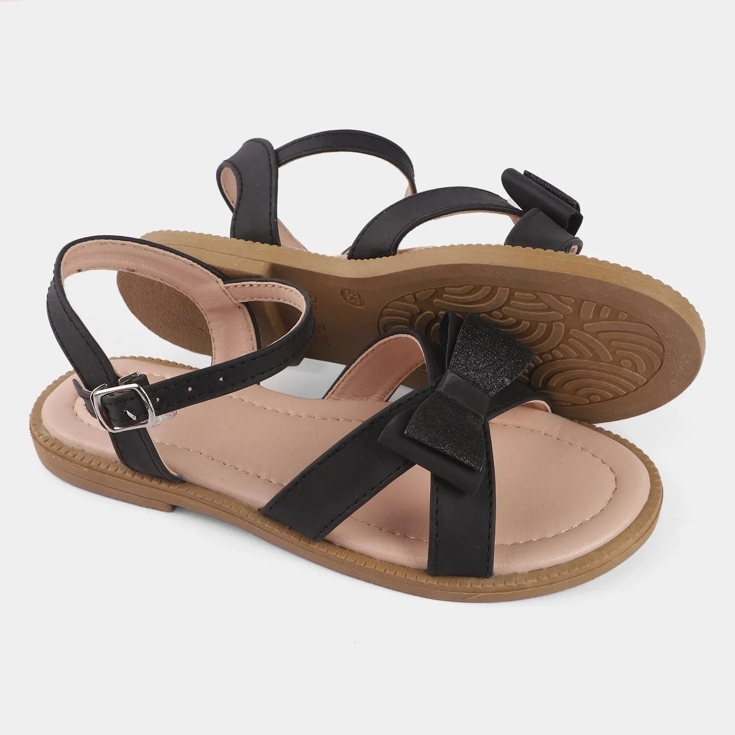 Girls Sandals 456-58-BLACK