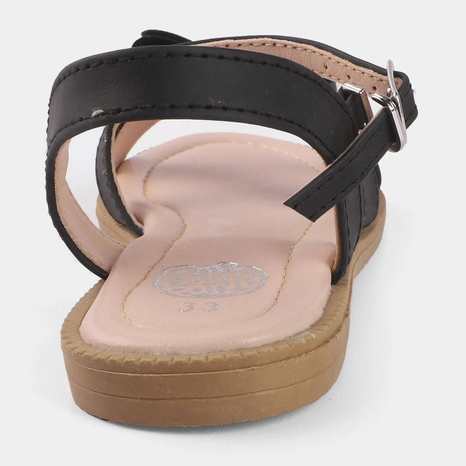 Girls Sandals 456-58-BLACK
