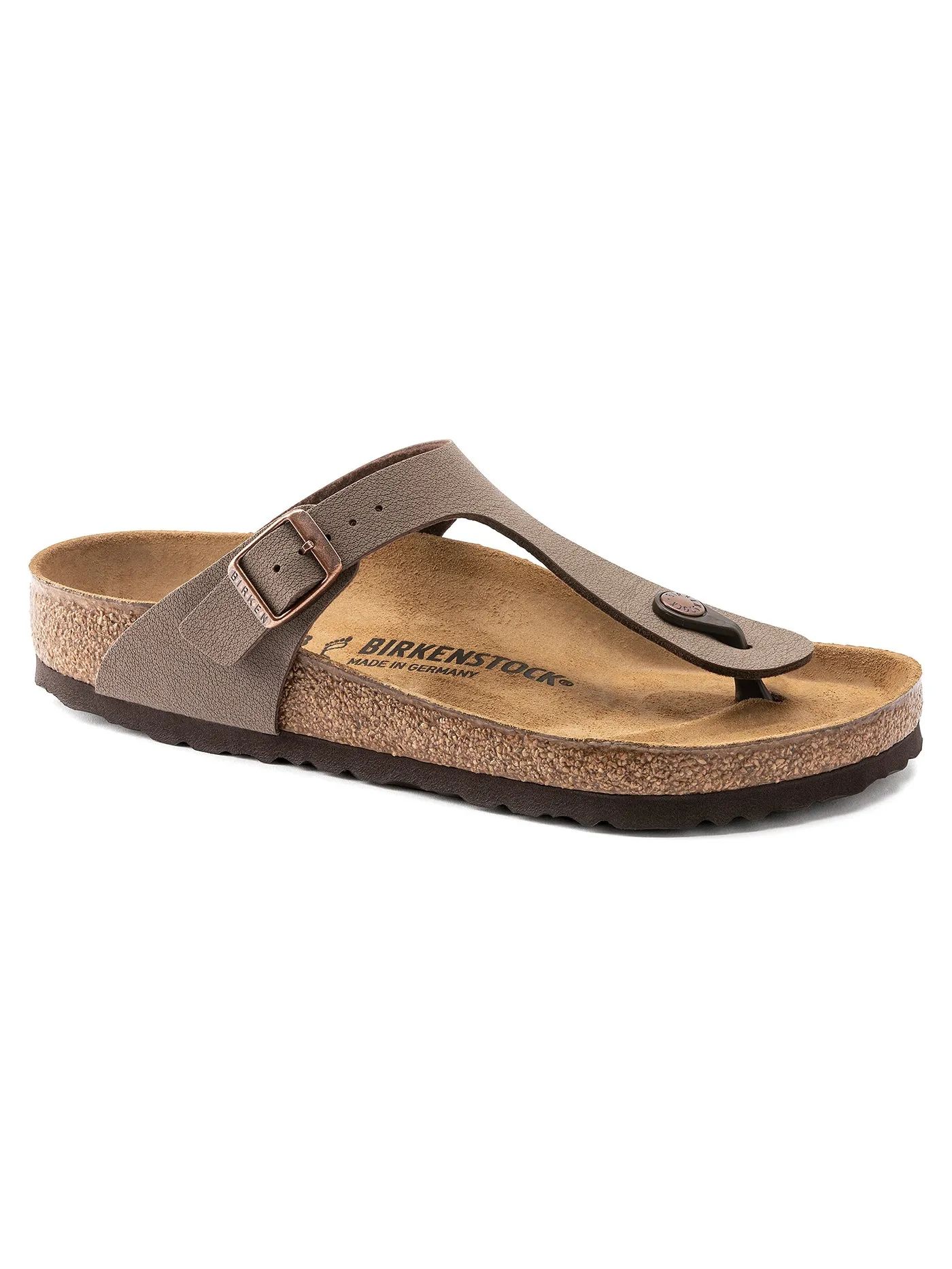 Gizeh Birkibuc Mocha Narrow Sandals