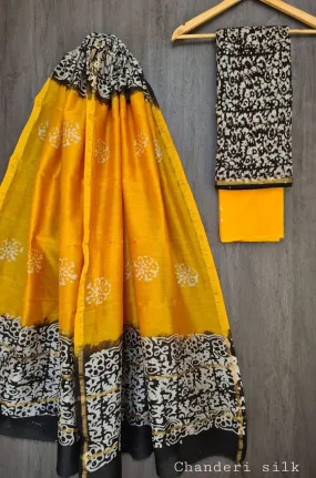 Haldar | Cotton silk with golden border saree