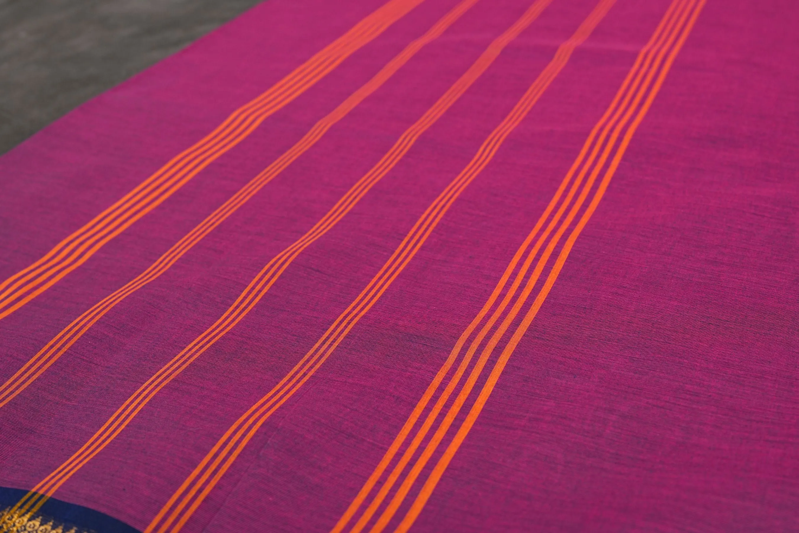 Handcrafted Pure Chettinad Cotton Saree for Elegant South Indian Style