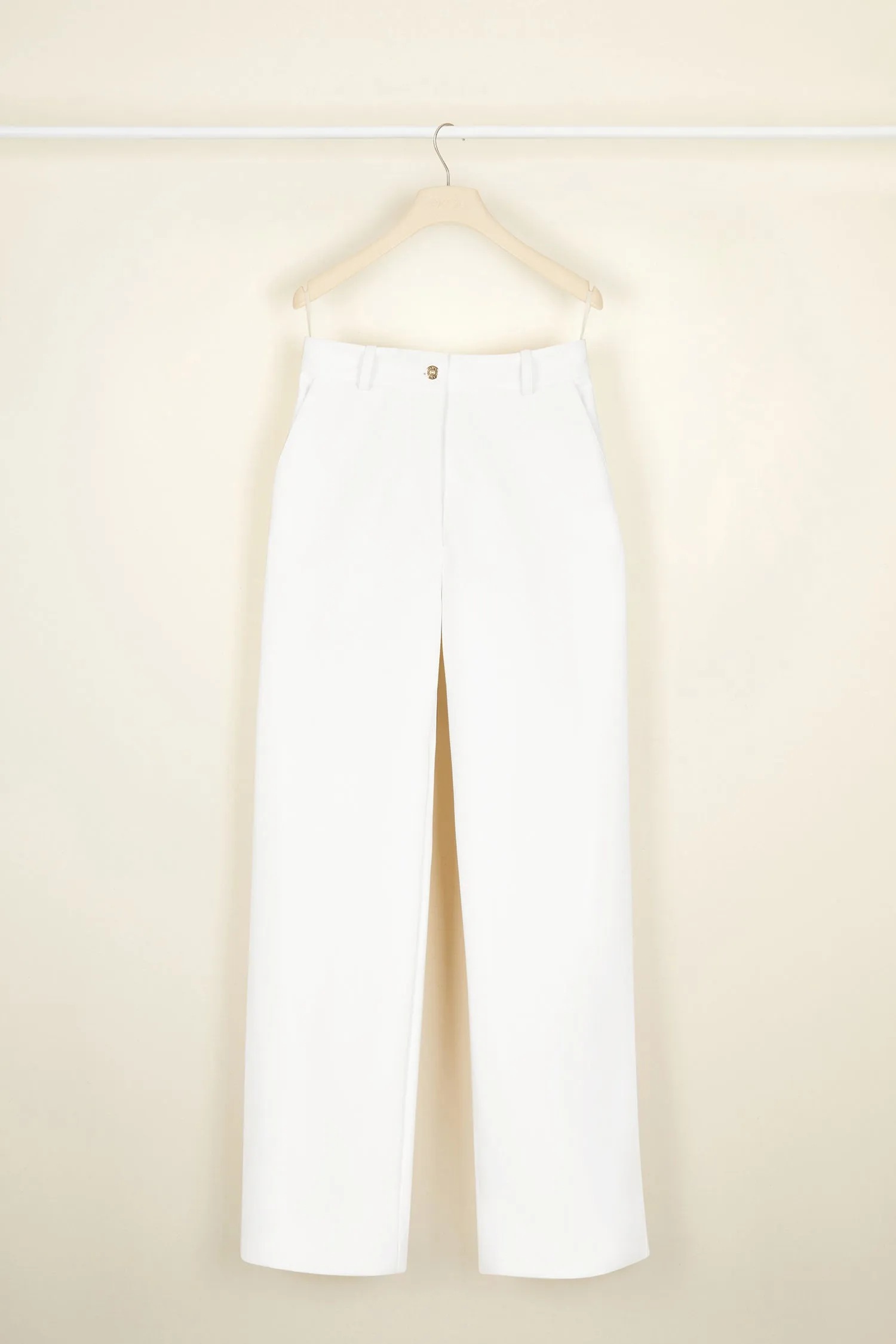 Iconic faux leather trousers