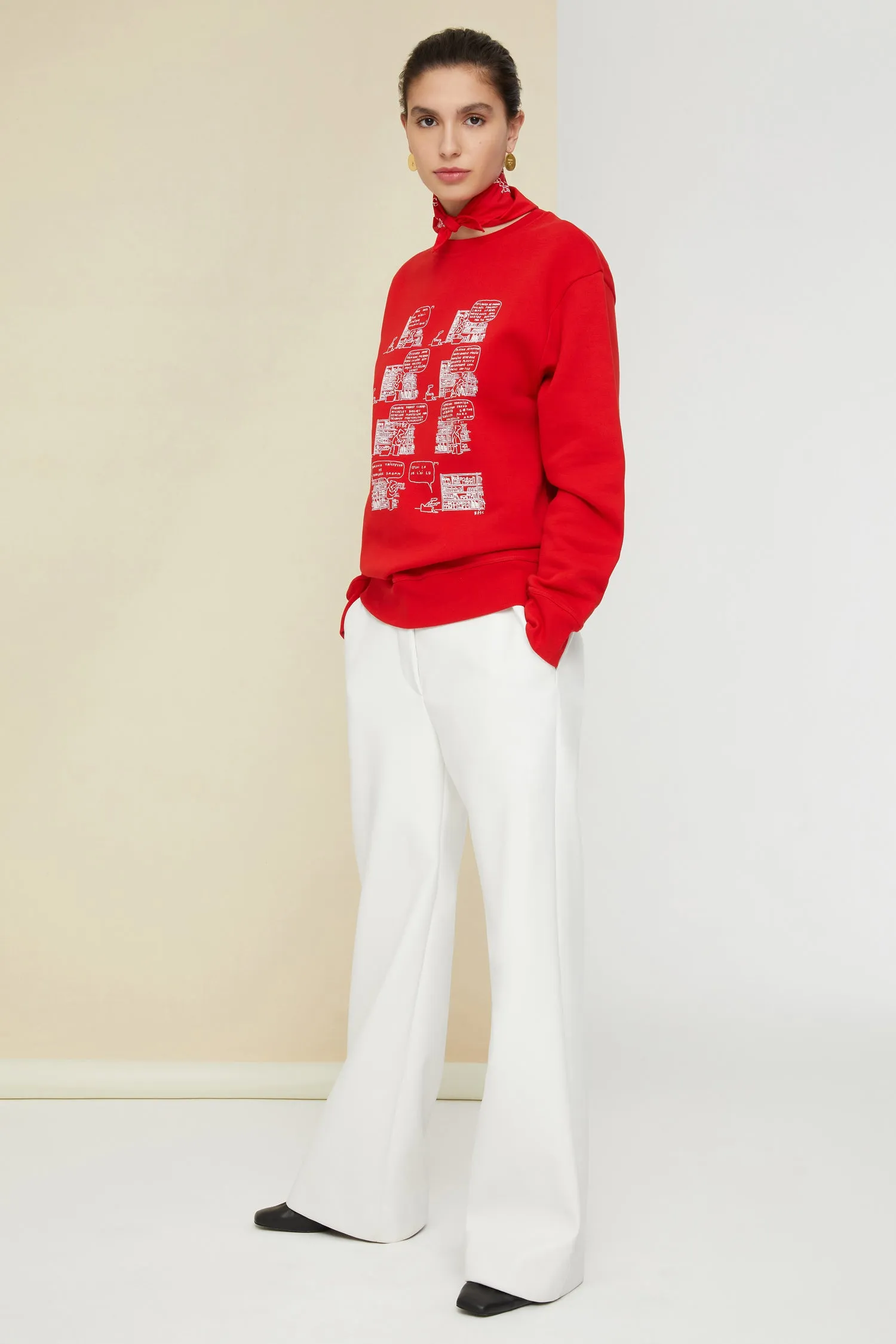 Iconic faux leather trousers
