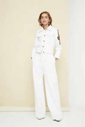 Iconic faux leather trousers
