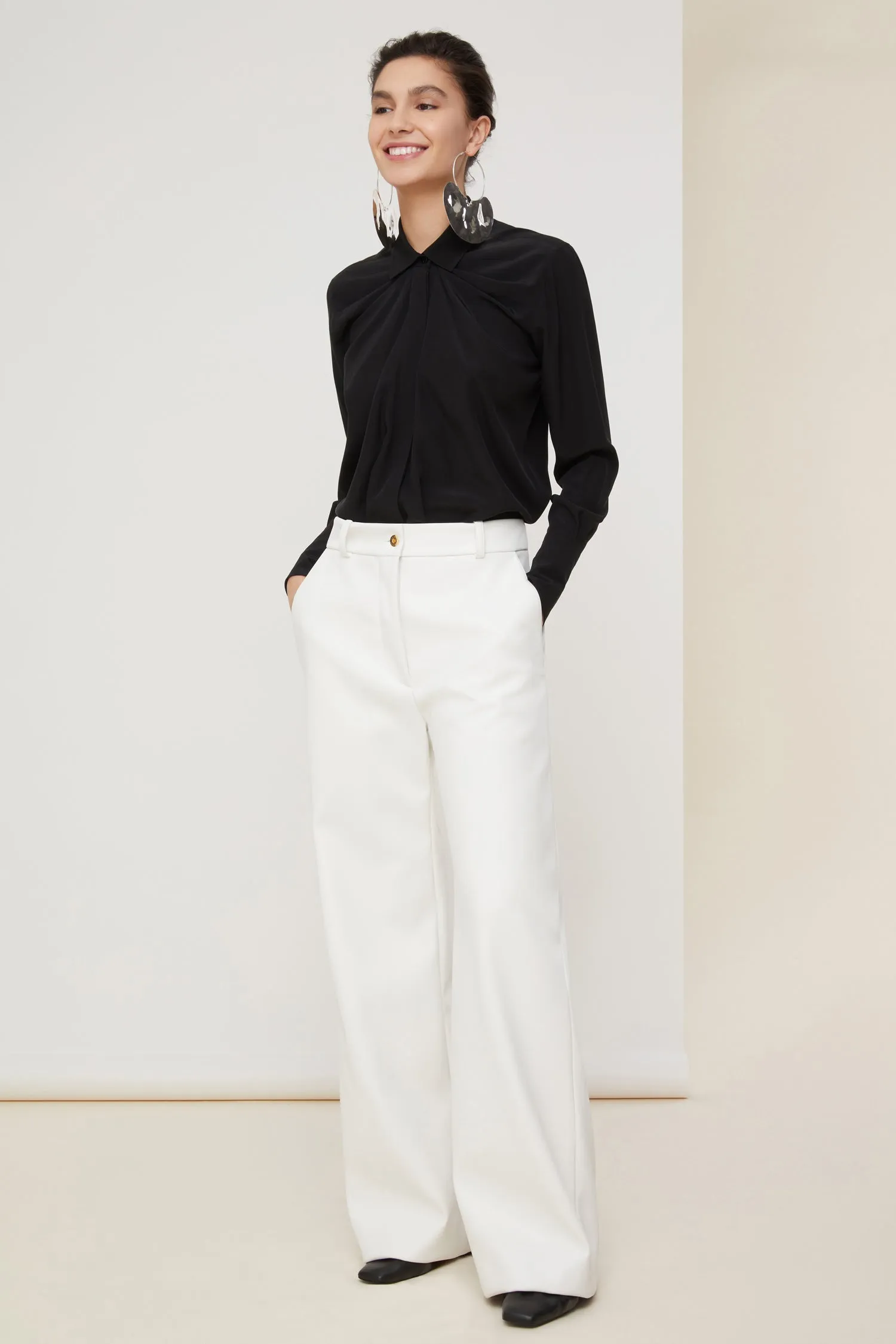 Iconic faux leather trousers