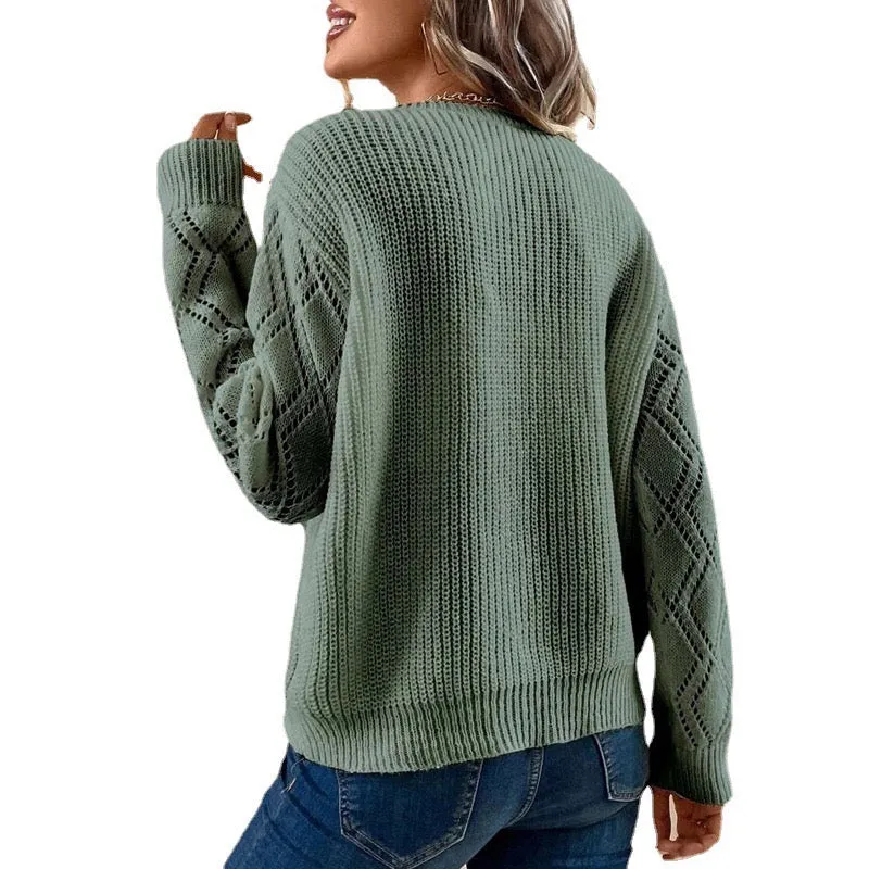 iForgirls Comfy Print V-Neck Sweater