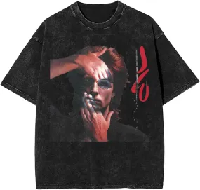 John Vintage Oversized T Shirt Waite Unisex Summer Stylish Crew Neck Cotton Short Sleeves Shirts