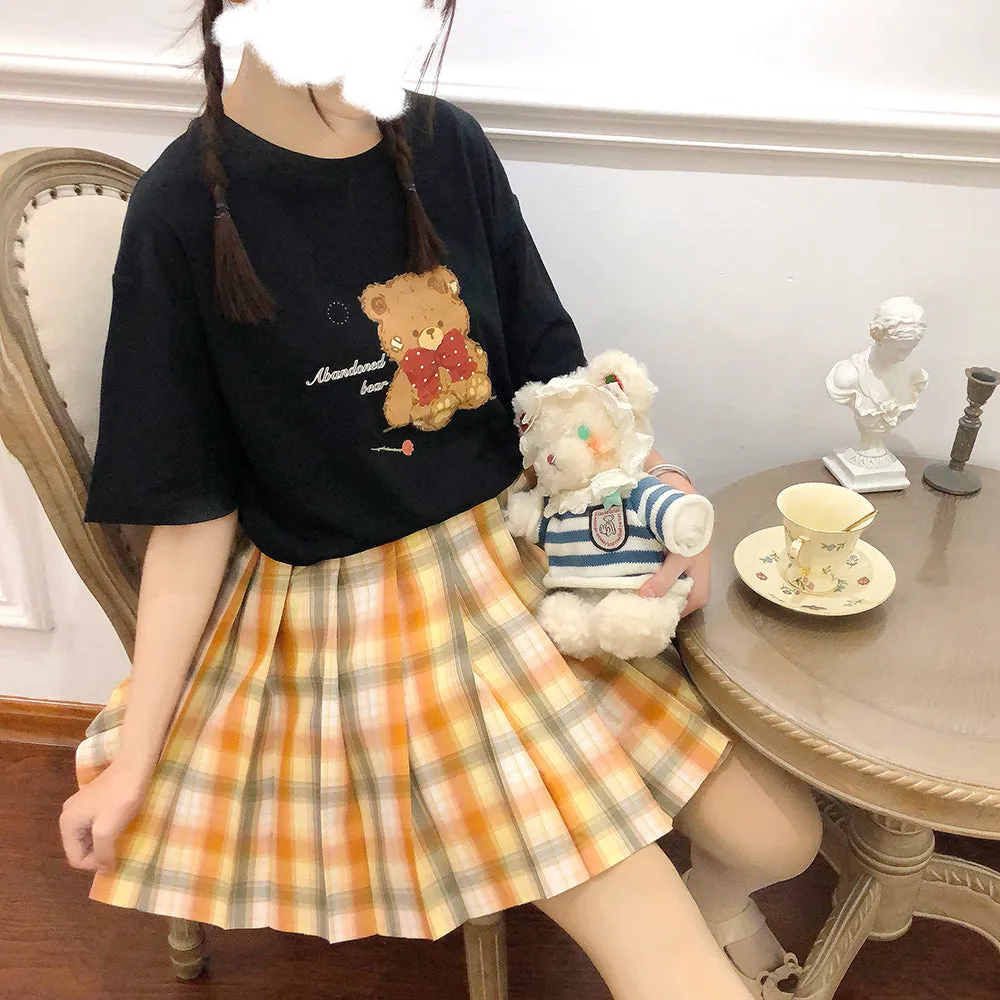 Kawaii Japanese Bear Print T-shirt