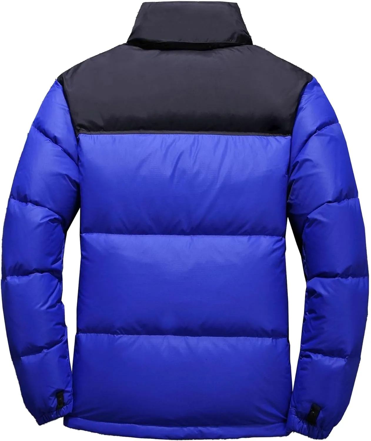 Mens Retro Bubble Puffer Jacket Stylish Stand Collar Duck Down Coats Short Casual Color Down Jackets
