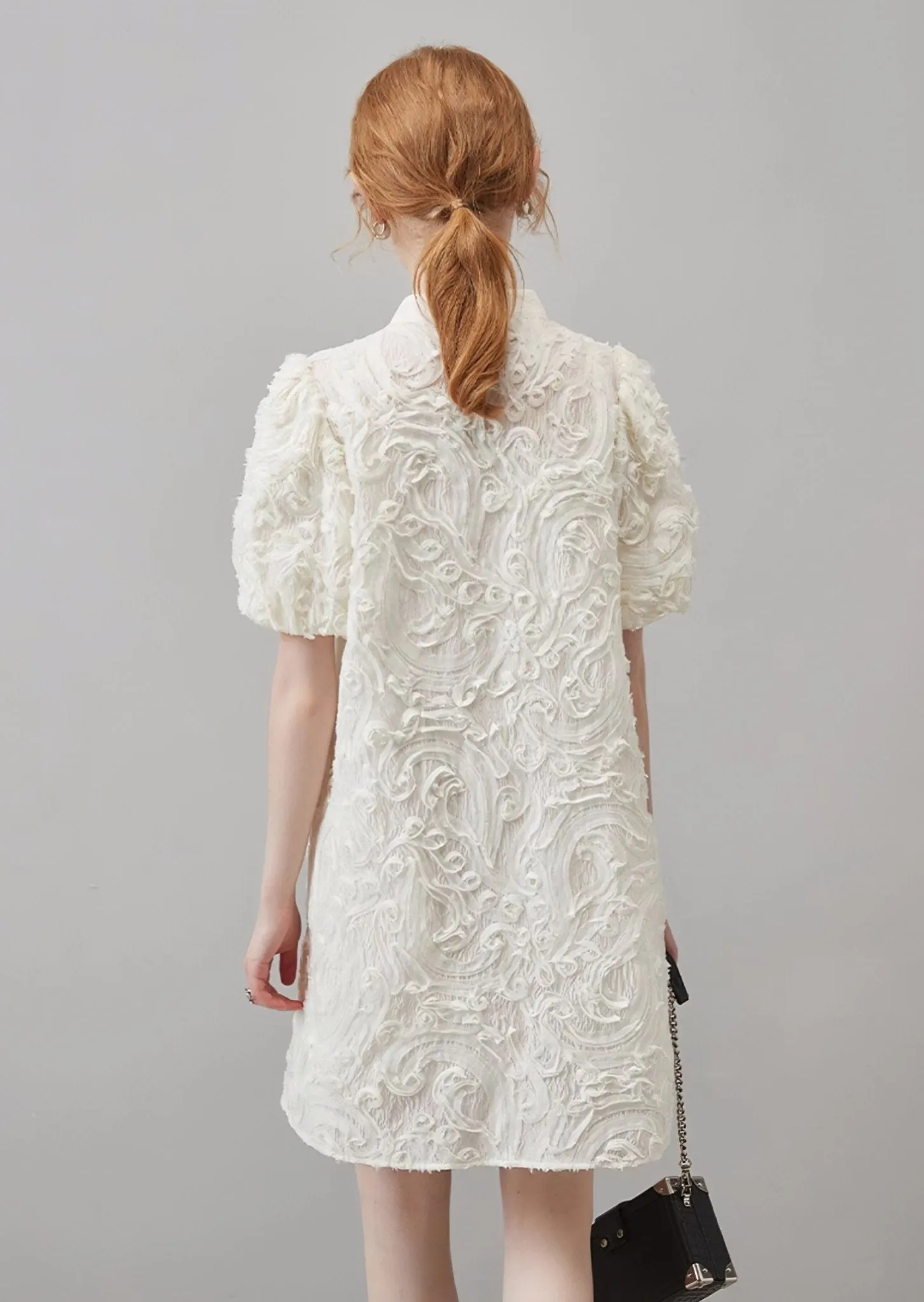 NATIONAL STYLE PUFF SLEEVE NEW CHEONGSAM DRESS