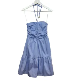 New with Tags Bishop   Young Thalia Halter Dress Sea Light Blue Smocked XS