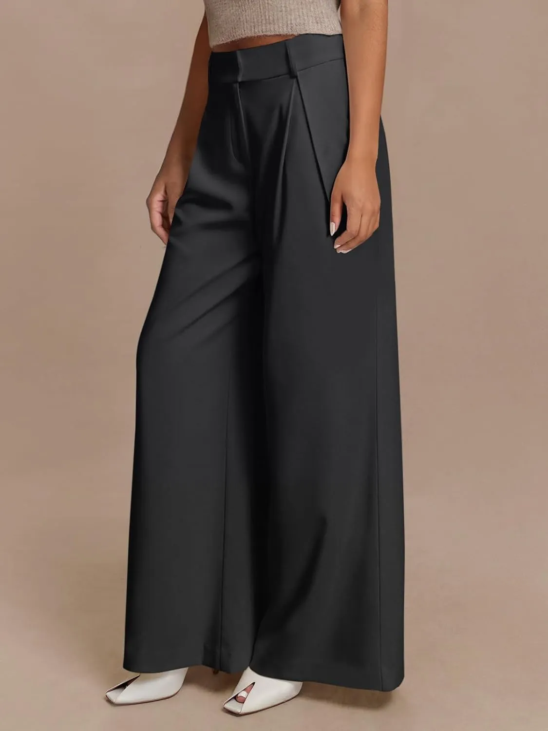 NIMIN High Waisted Dressy Pants for Women Straight Leg Business Casual Work Trousers Office Slacks with Pockets