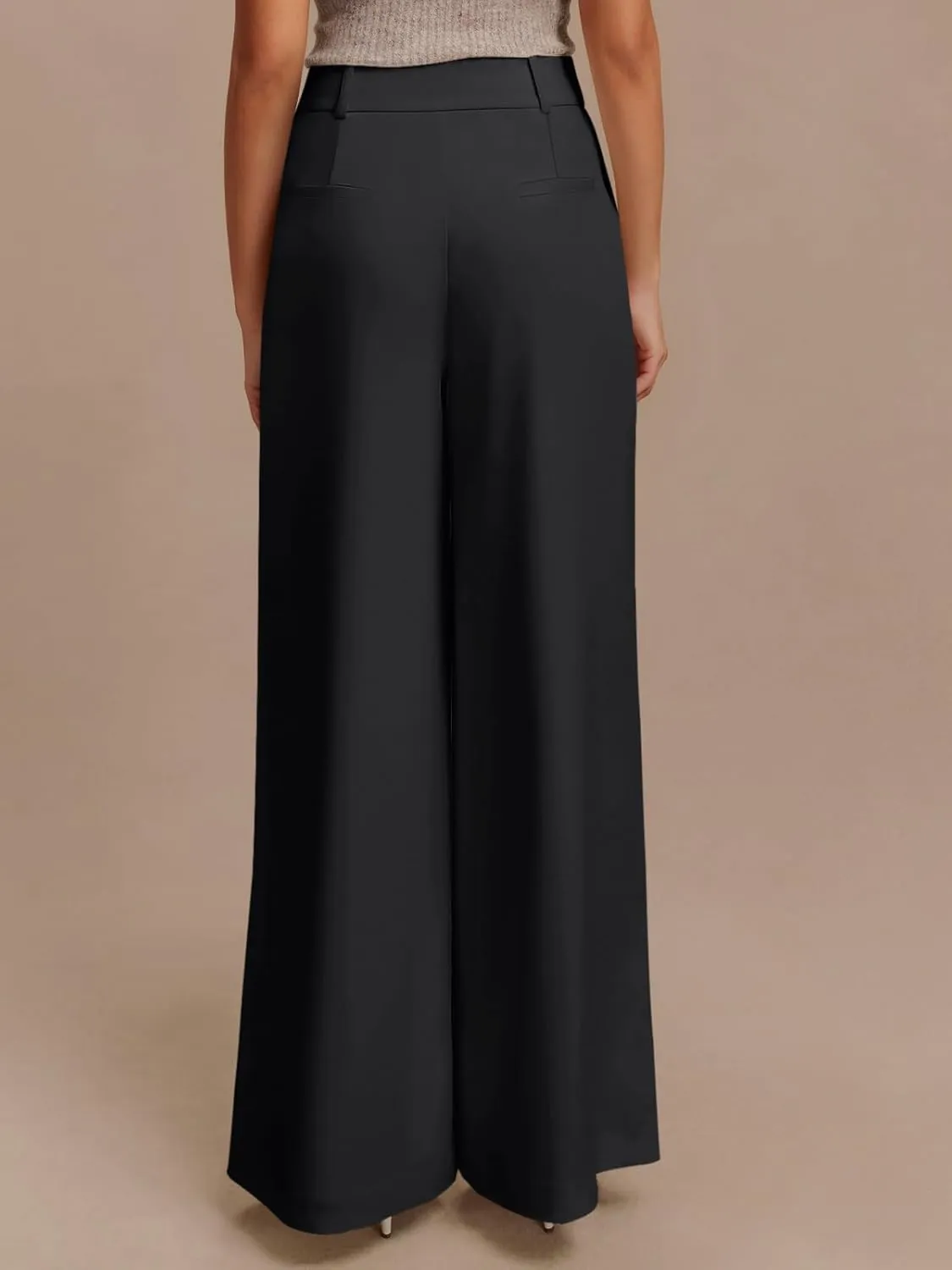 NIMIN High Waisted Dressy Pants for Women Straight Leg Business Casual Work Trousers Office Slacks with Pockets
