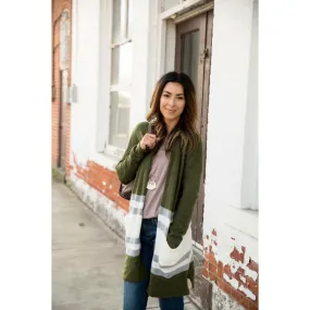 Olive Heavy Cardigan