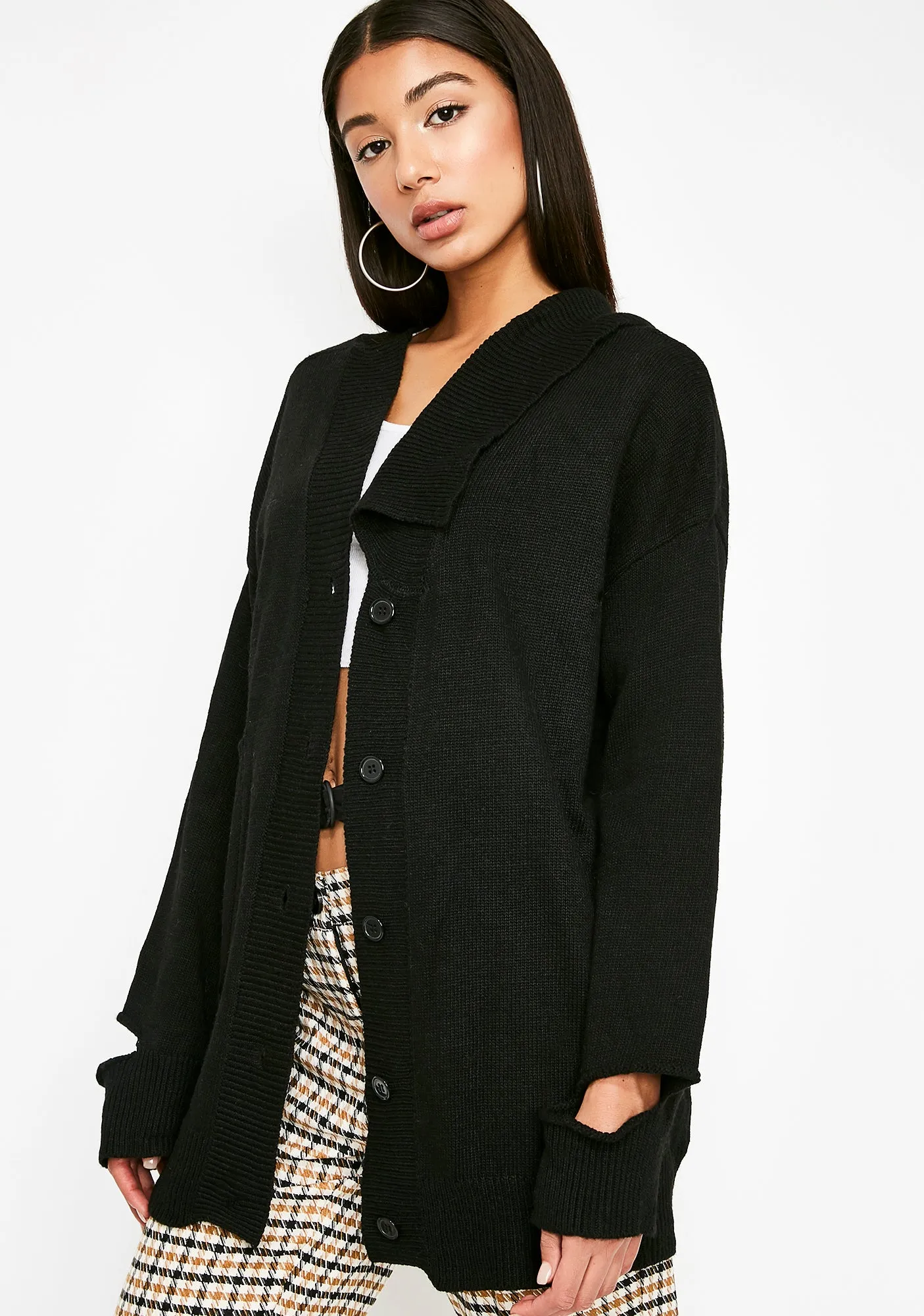 Onyx Prim N' Unproper Knit Cardigan