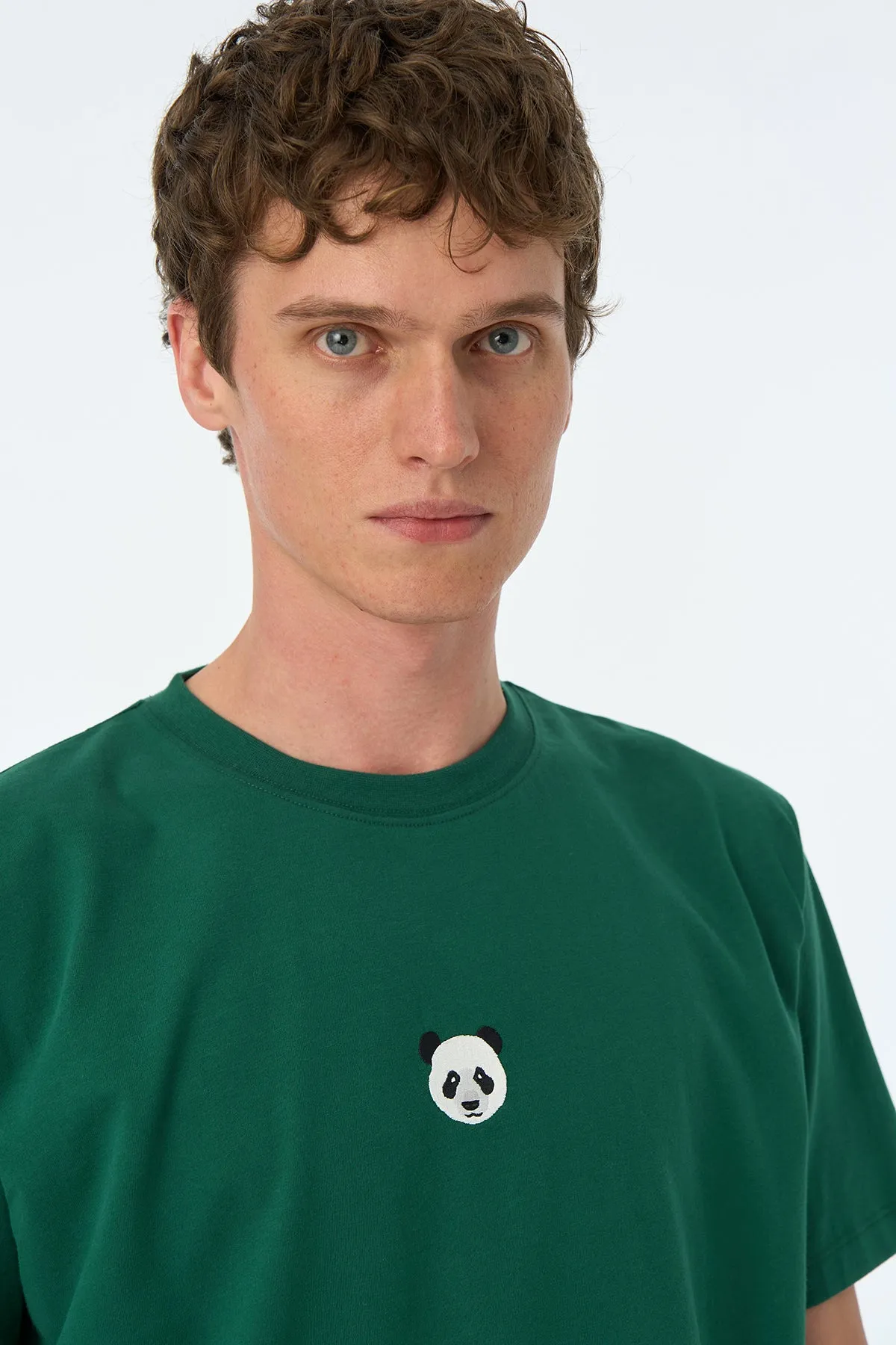 Panda Soft T-Shirt - Nefti Yeşil