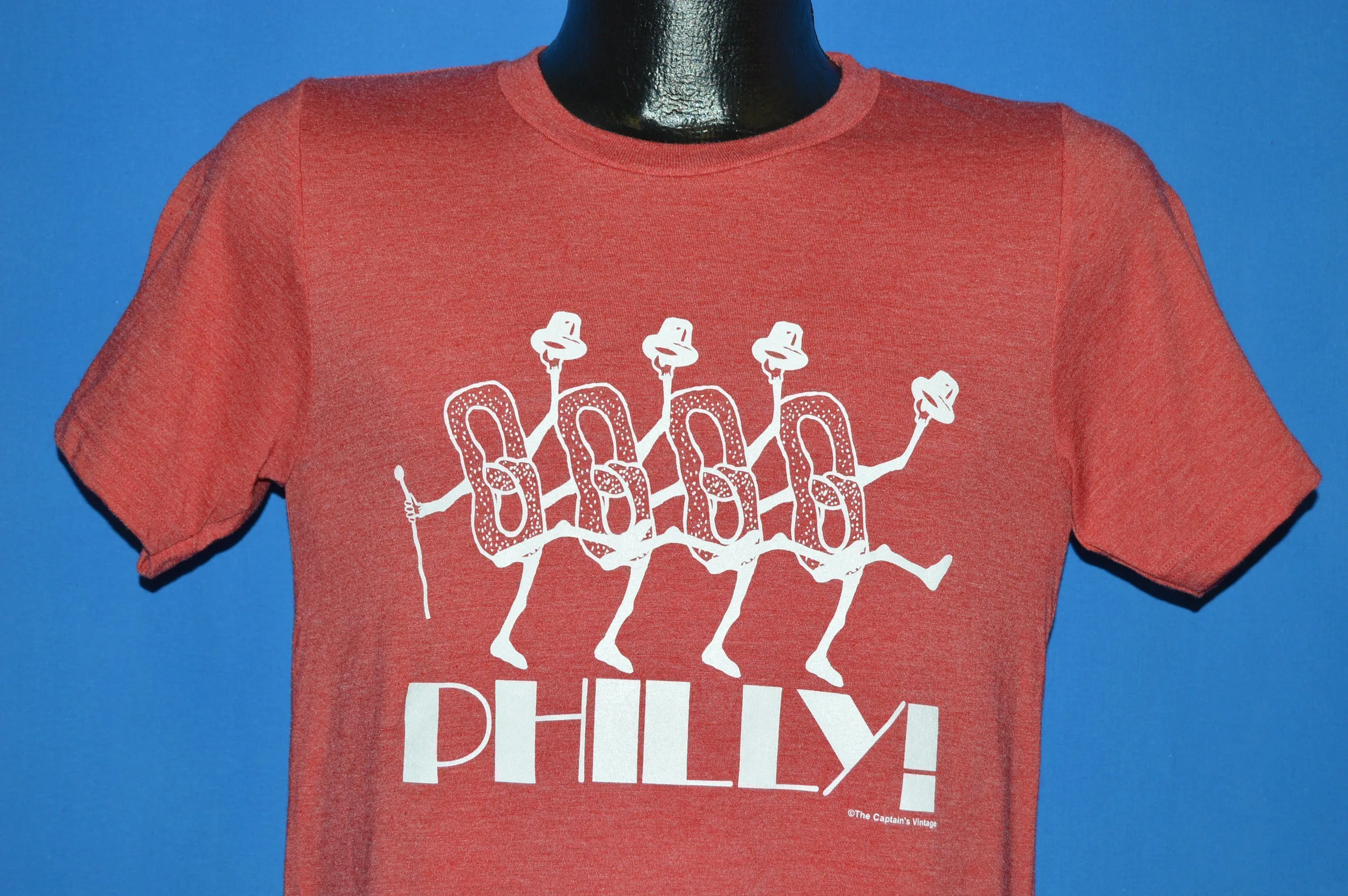 Philadelphia Dancing Pretzel Red t-shirt