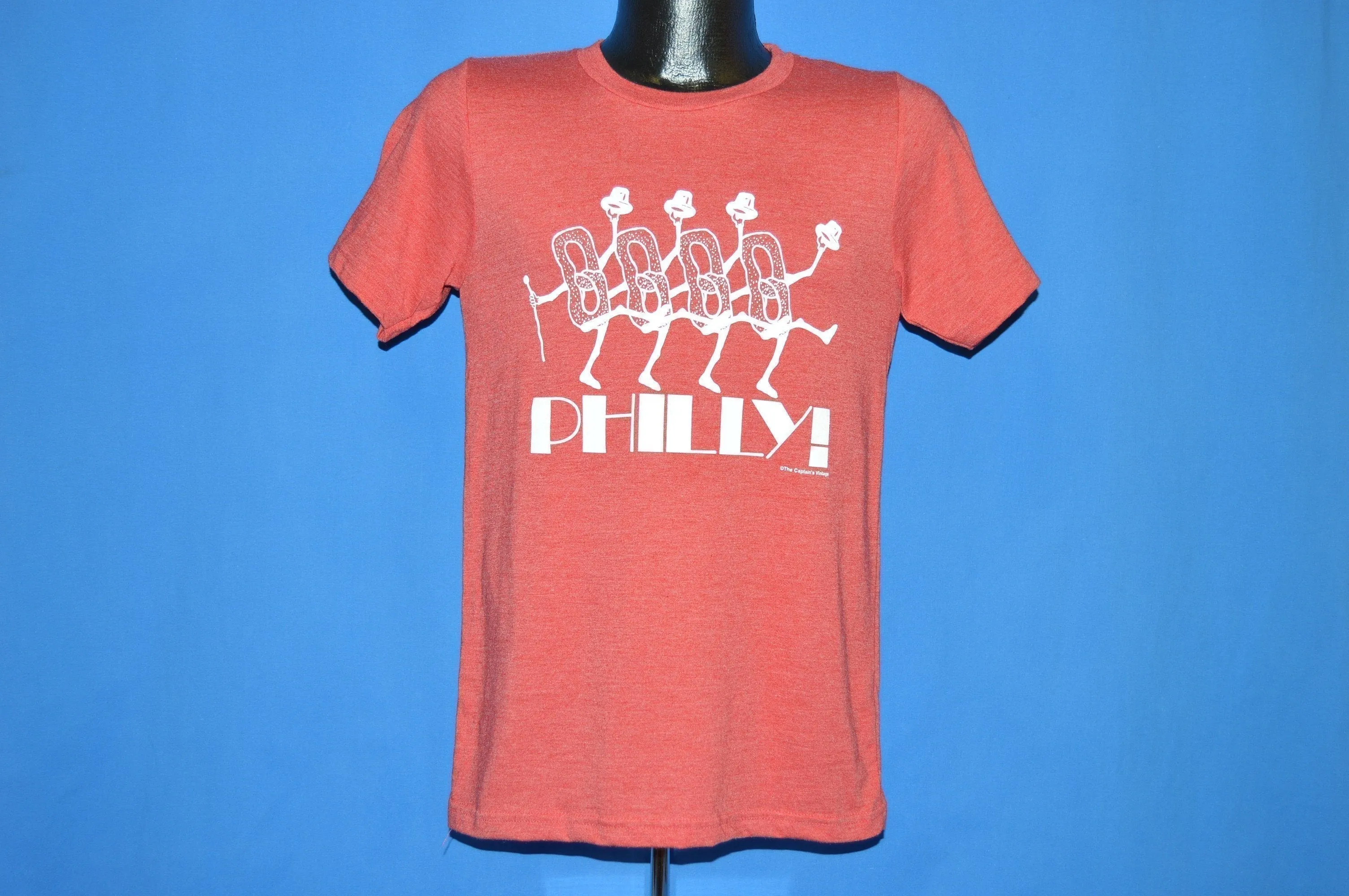 Philadelphia Dancing Pretzel Red t-shirt