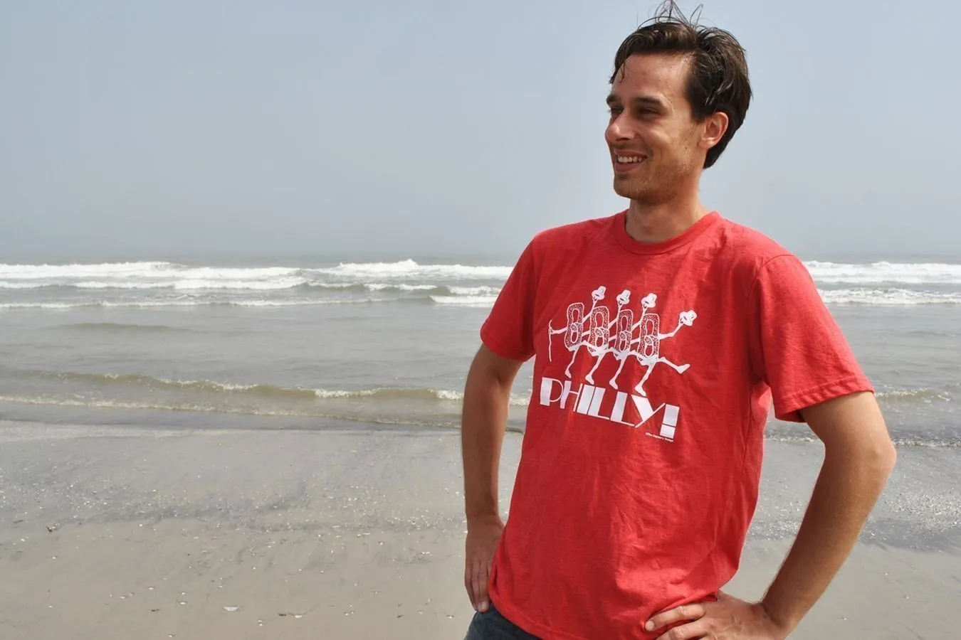 Philadelphia Dancing Pretzel Red t-shirt