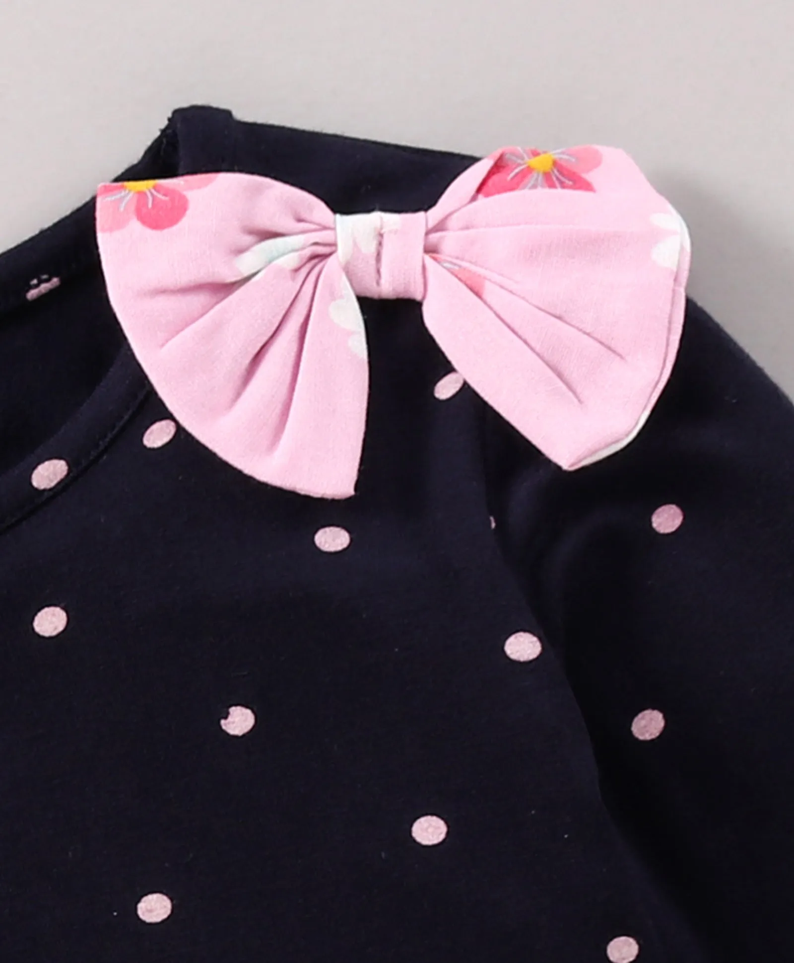 Polka Frill Top Floral Palazzo Set